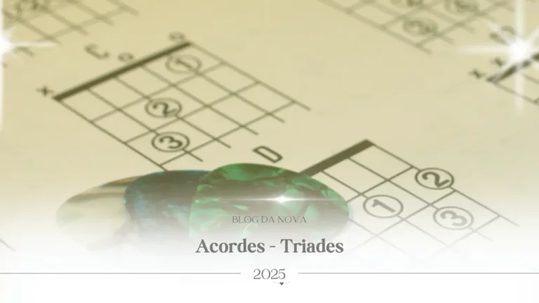 Diagramas de acordes no braço do violão com indicação dos dedos
